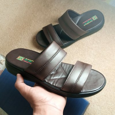Sandale medical cuir noir model 029